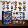 Buffalo Bills advent calendar with collectible figures displayed outside the box.