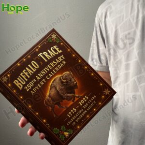 Buffalo Trace 250th Anniversary Advent Calendar box featuring a buffalo design.