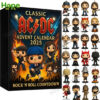 Classic AC DC Advent Calendar 2025 box with collectible band character figures displayed.