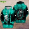 Teal hoodie with Jack Skellington graphic and Honda text.