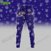 Purple jogger pants with Baltimore Ravens logo and Bluey and Bingo design.