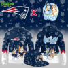 Bluey and Bingo New England Patriots hoodie and hat!