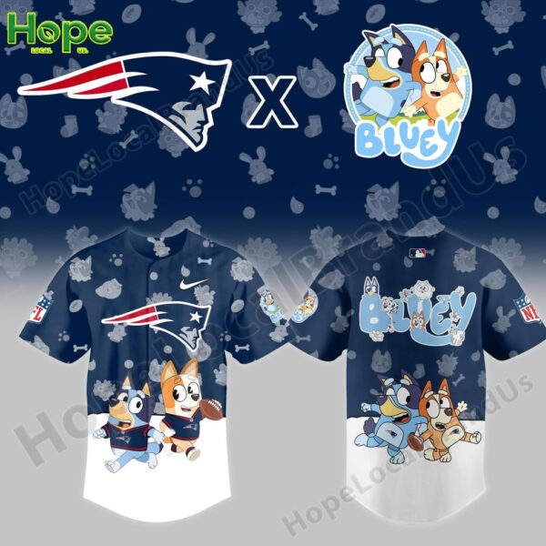 Bluey and Bingo New England Patriots jersey!