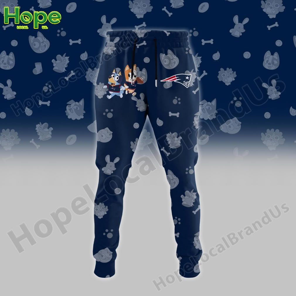 Bluey and Bingo New England Patriots sweatpants!