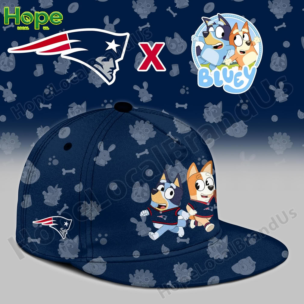Bluey and Bingo New England Patriots hat!