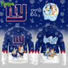 Bluey and Bingo New York Giants hoodie from the front and back!