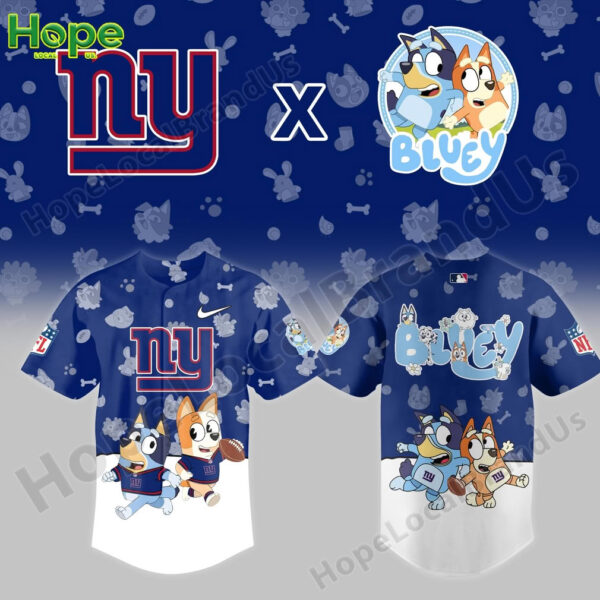 Bluey and Bingo New York Giants jersey!