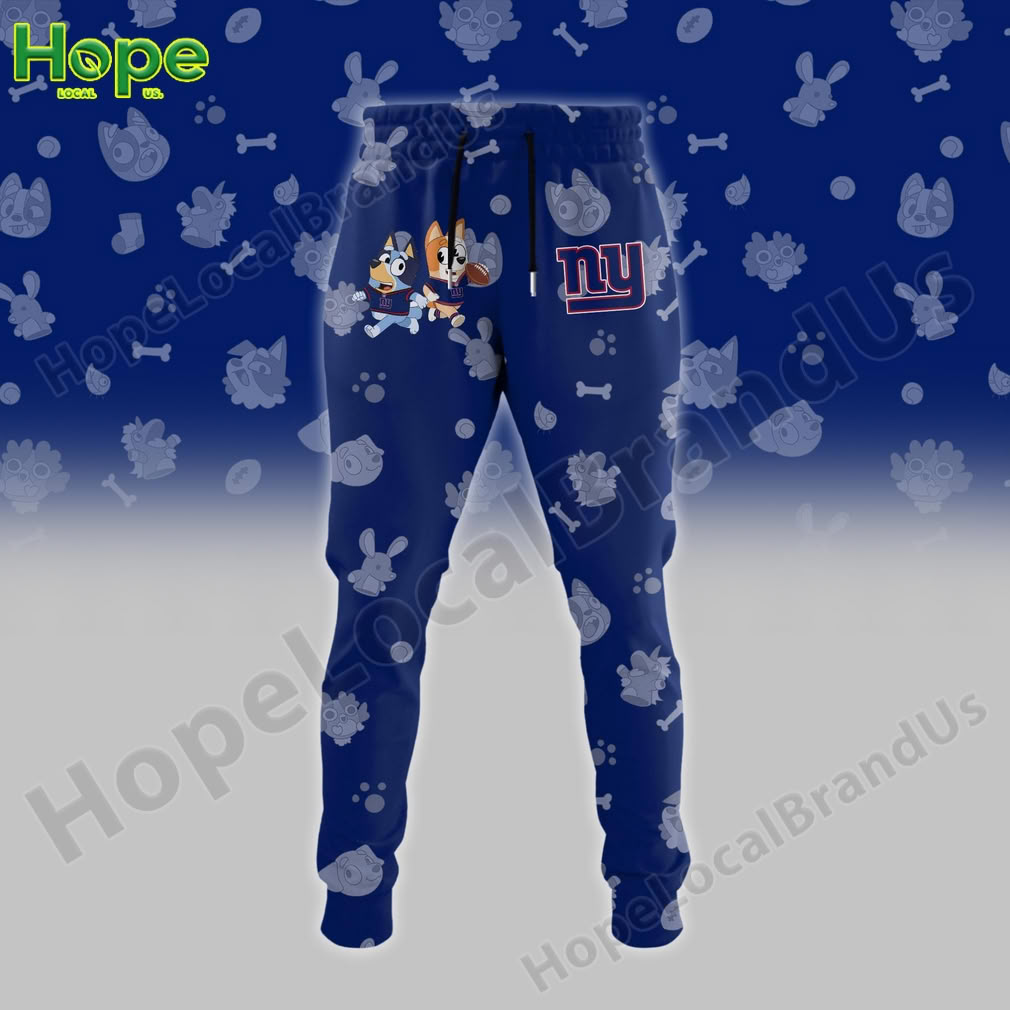 Bluey and Bingo New York Giants sweatpants!